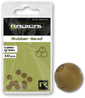 Gumové korálky Radical Rubber Bead Camo/Green 10ks