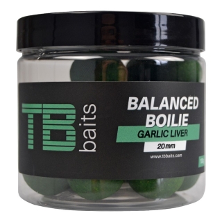 Vyvážené boilie TB Baits Balanced + Atraktor Garlic Liver 100g 16mm