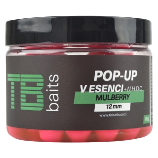 Plovoucí boilie TB Baits Pop-Up Mulberry + NHDC 65g 12mm