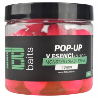 Plovoucí boilie TB Baits Pop-Up Monster Crab + NHDC 65g 16mm