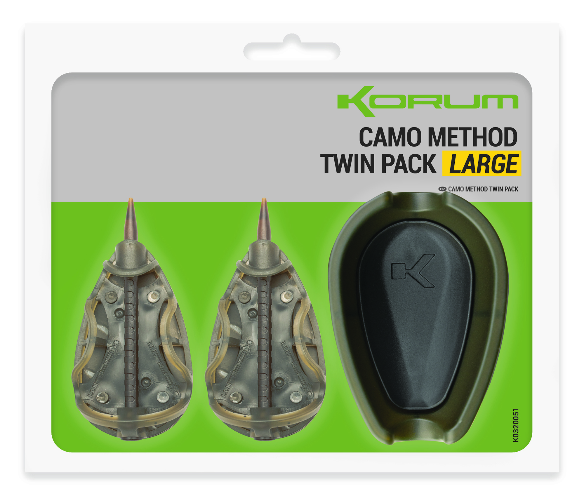 Set krmítek Korum Camo Method Twin Packs Large