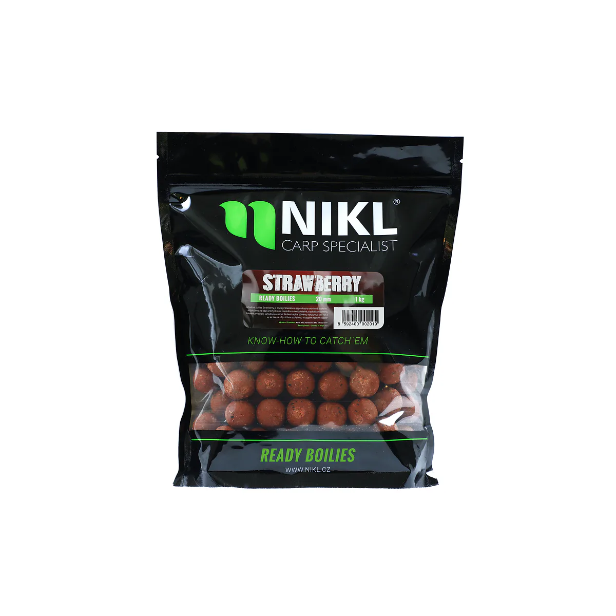 Boilies NIKL Strawberry 20mm 250g