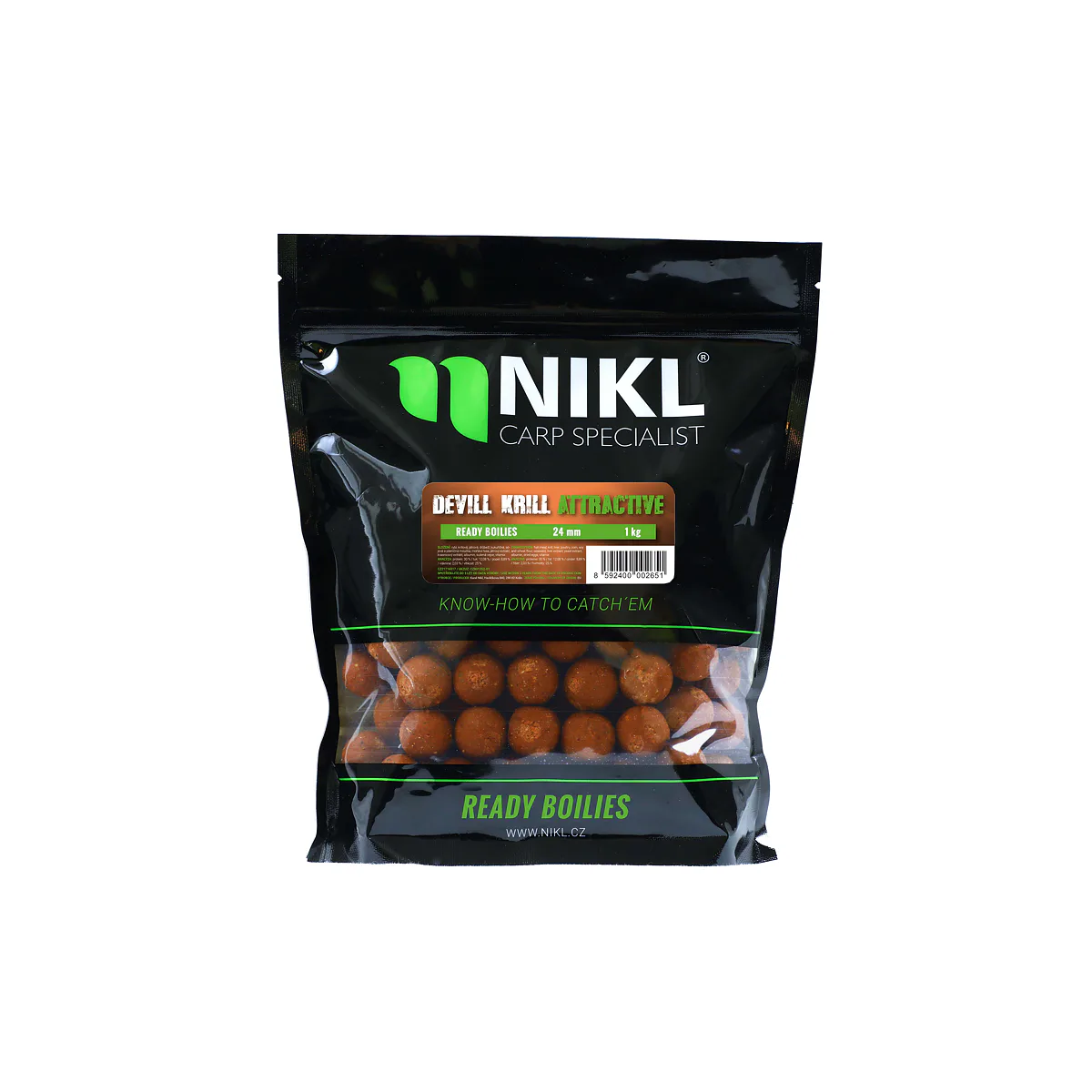 Boilies NIKL Devill Krill Attractive 15mm 1kg