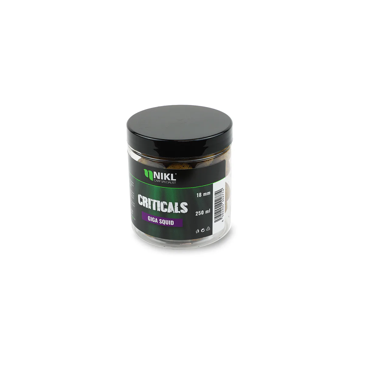 Vyvážené boilie NIKL Criticals Giga Squid 20mm 150g