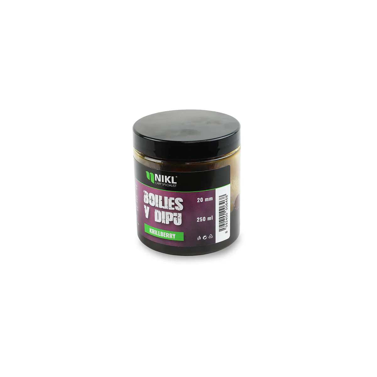 Boilies v dipu NIKL KrillBerry 20mm 250g