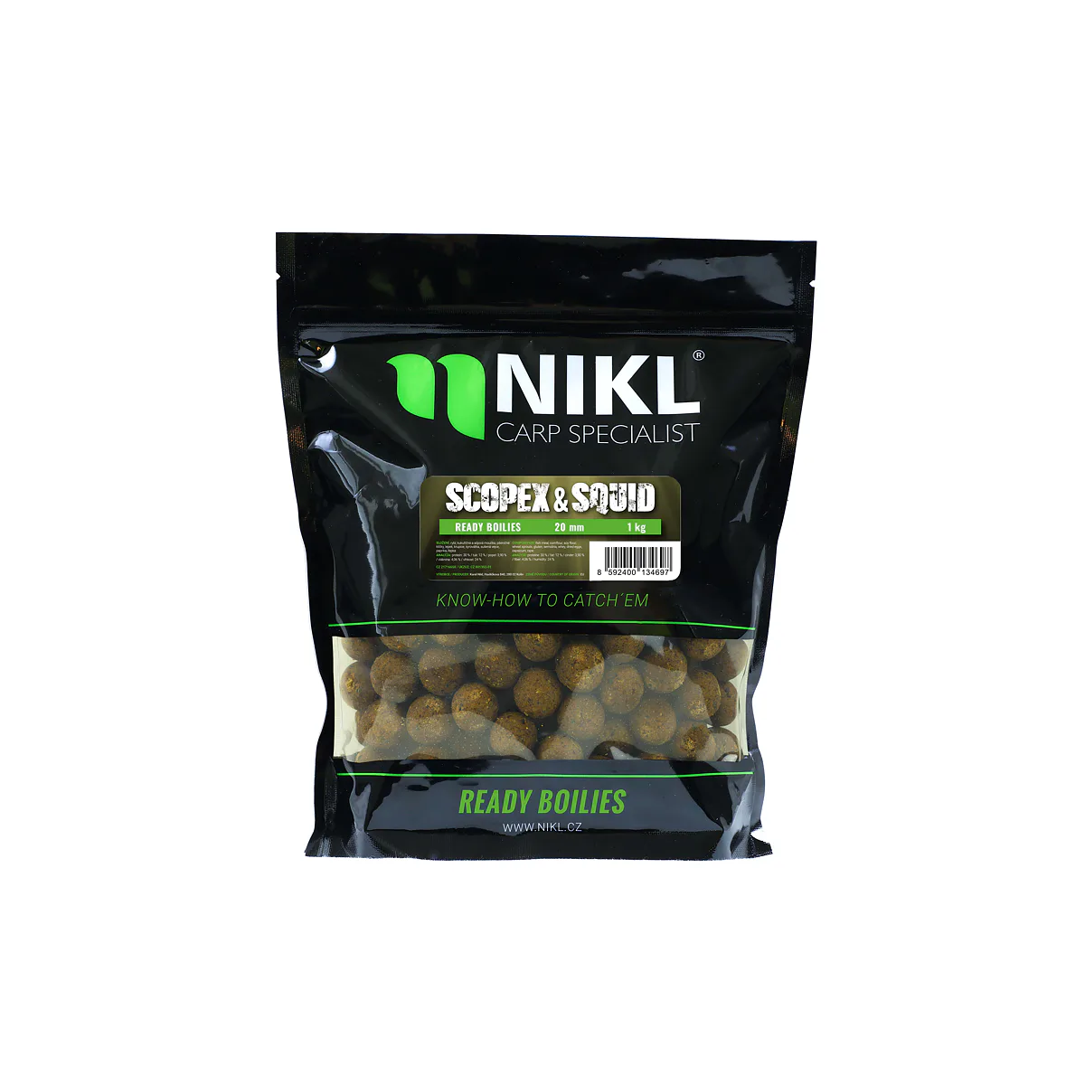 Boilie NIKL Scopex & Squid 20mm 250g