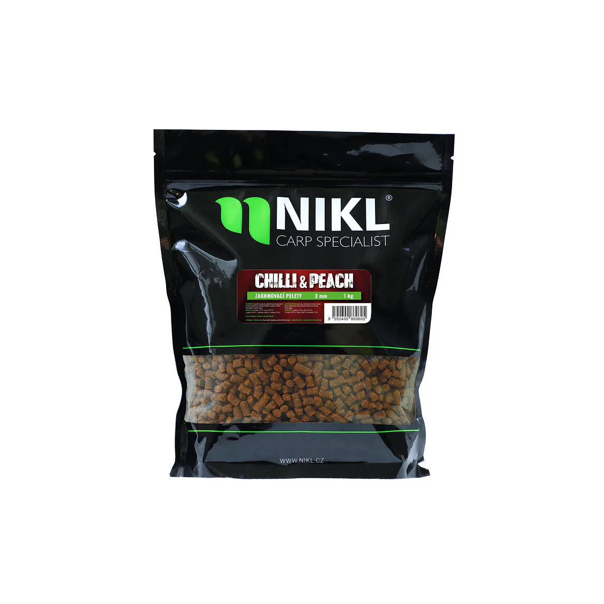 Pelety NIKL Chilli & Peach 3 mm 1 kg