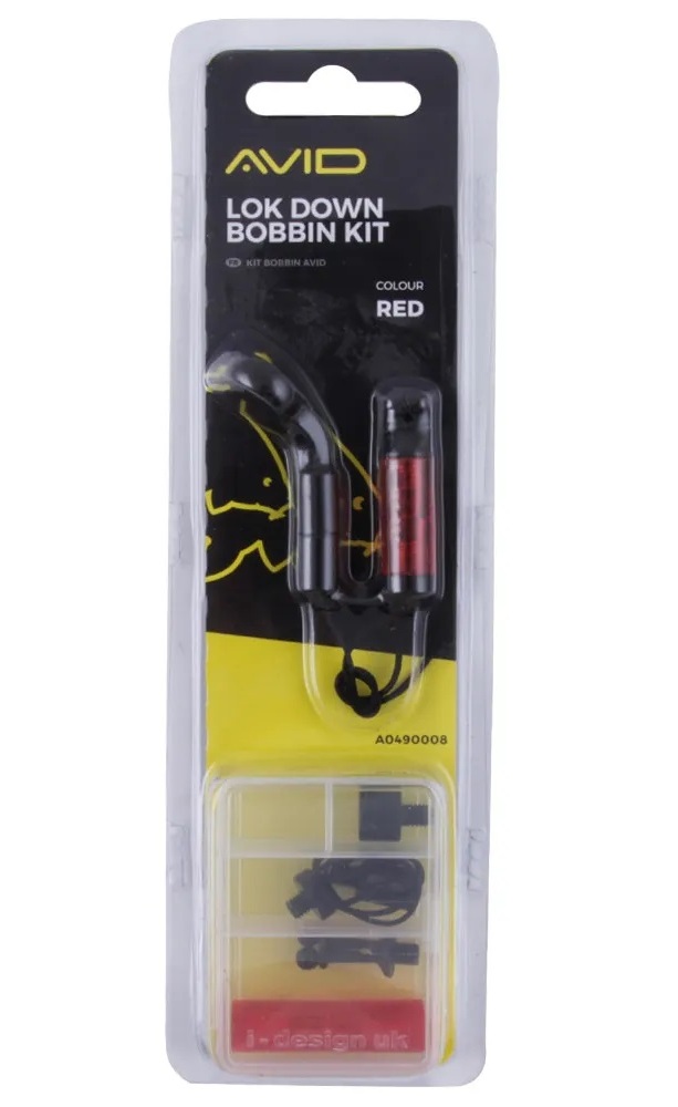Indikátor AVID CARP Lok Down Bobbin Kit červený
