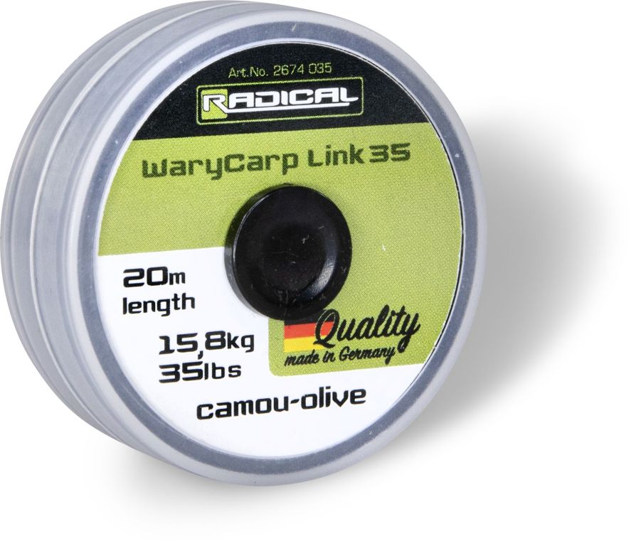 Šňůrka Radical WaryCarp Link 35 20m 0,65mm 15,8kg/35lbs
