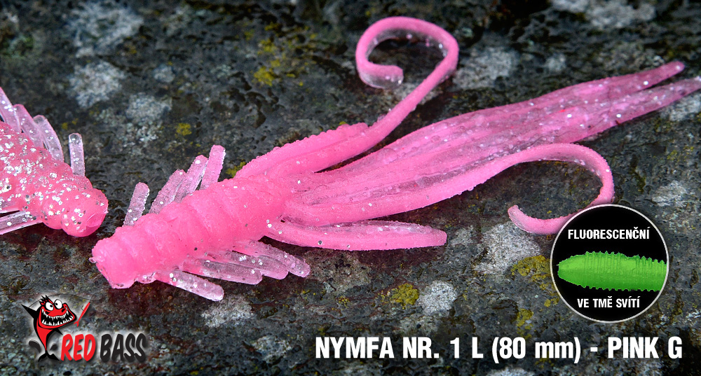 Nymfa REDBASS L 80mm Pink G UV