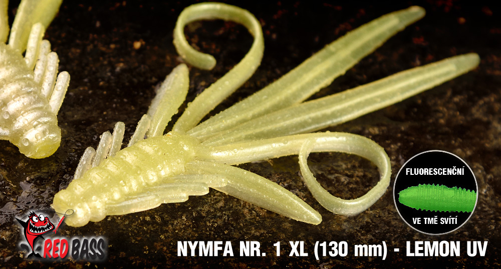 Nymfa REDBASS XL 130mm Lemon UV