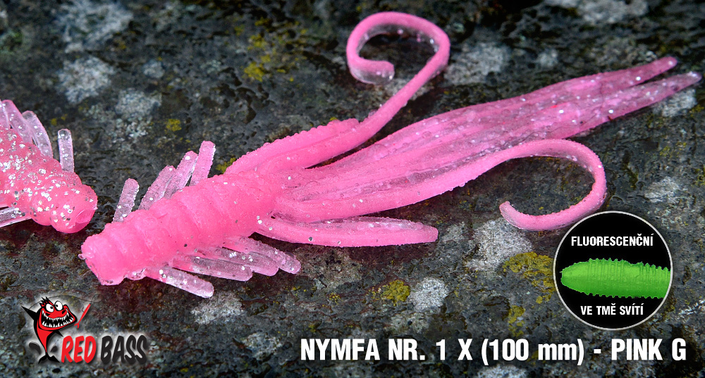 Nymfa REDBASS X 100mm Pink G UV