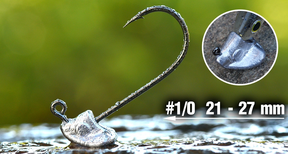 Jigová hlavička REDBASS StandUp Pro Sickle 5ks #1/0 2g
