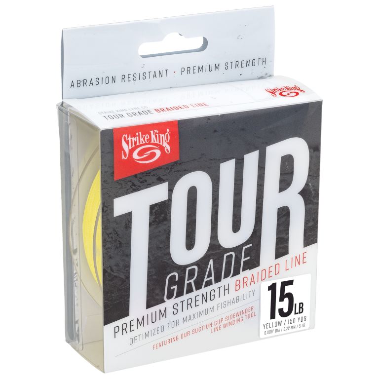 Šňůra Strike King Tour Grade Braid Yellow 137m 0,22mm 15lb
