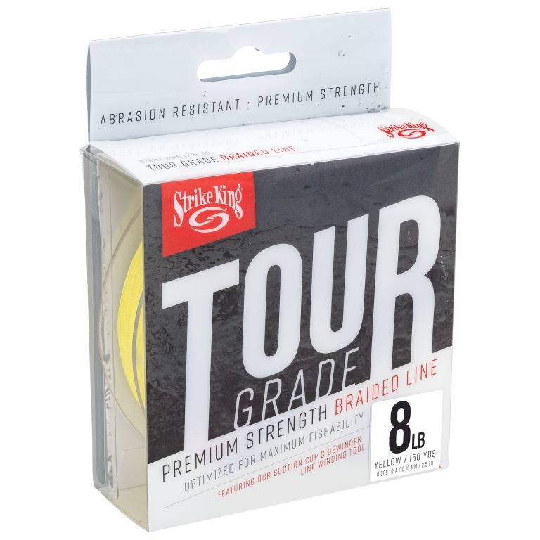 Šňůra Strike King Tour Grade Braid Yellow 137m 0,16mm 8lb