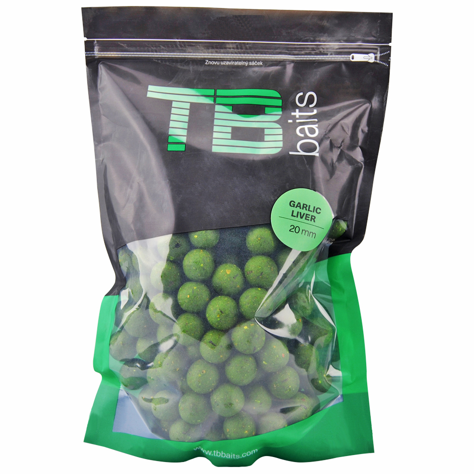 Boilie TB Baits Garlic Liver 1kg 24mm