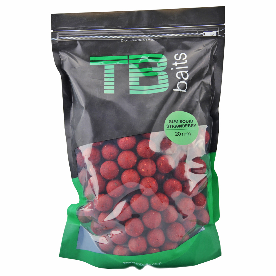 Boilie TB Baits GLM Squid Strawberry 2,5kg 20mm