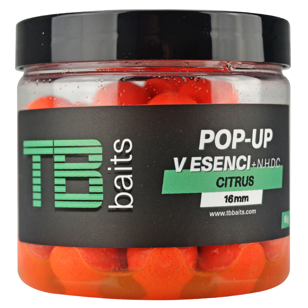 Plovoucí boilie TB Baits Pop-Up Citrus + NHDC 65g 16mm