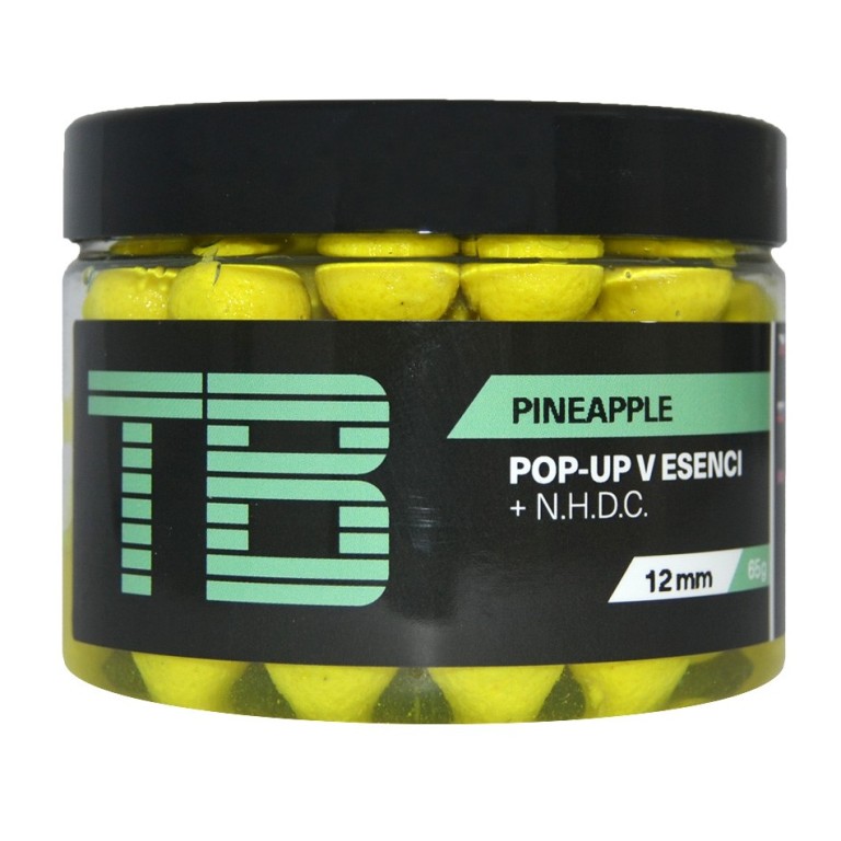 Plovoucí boilie TB Baits Pop-Up Pineapple + NHDC 65g 12mm