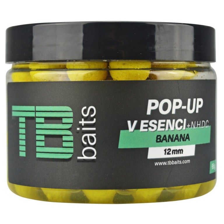 Plovoucí boilie TB Baits Pop-Up Banana + NHDC 65g 16mm