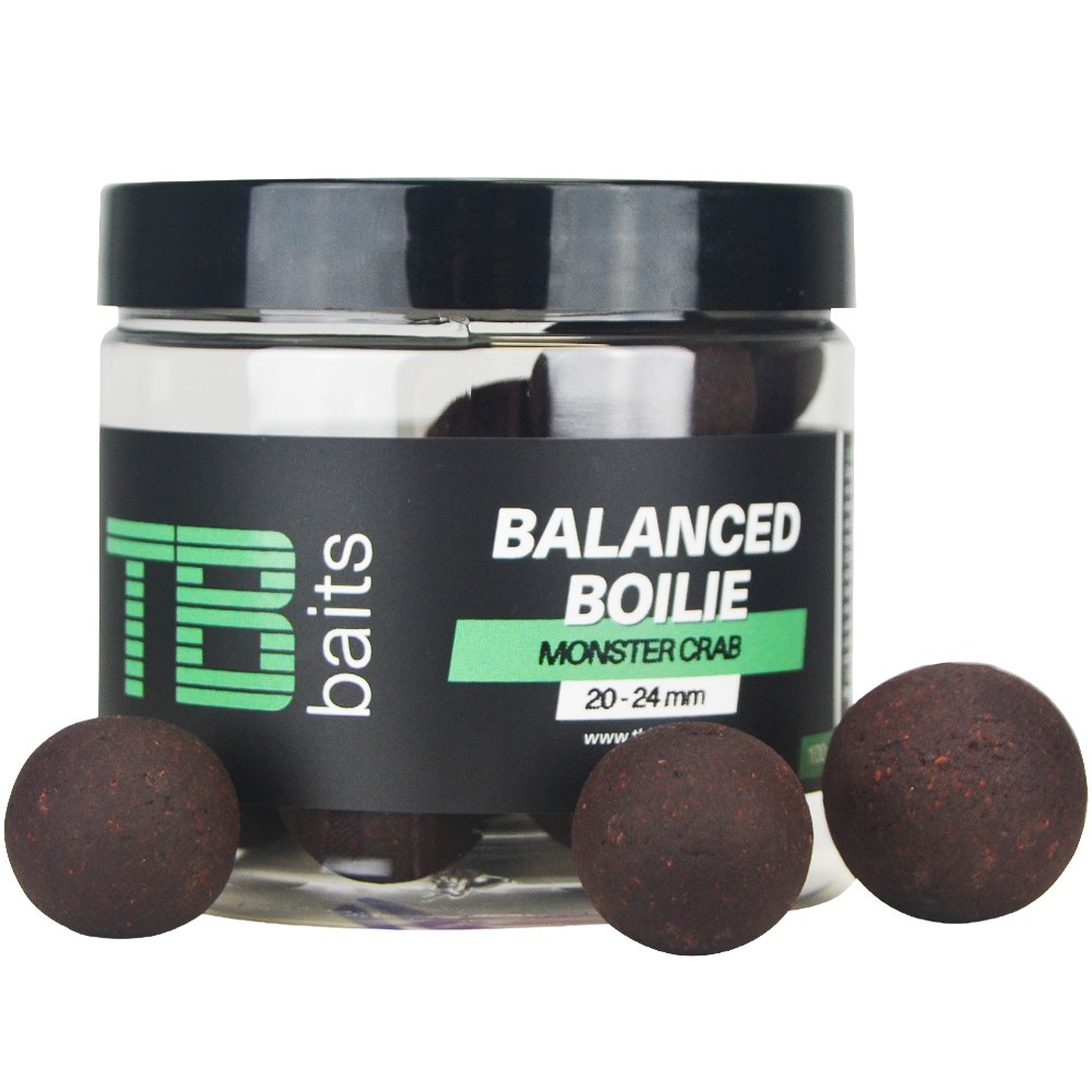 Vyvážené boilie TB Baits Balanced Monster Crab 100g 20-24mm