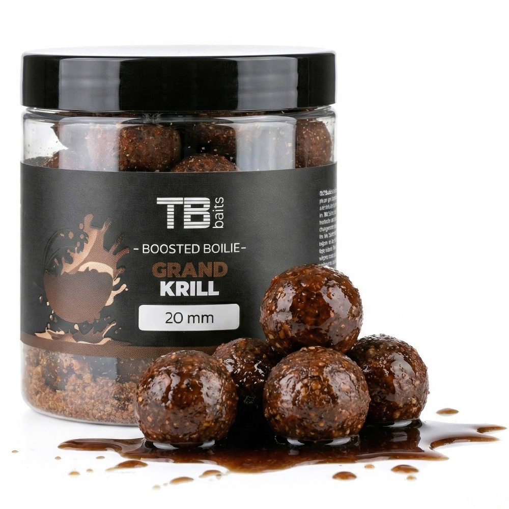 Boosterované boilie TB Baits Grand Krill 120g 20mm