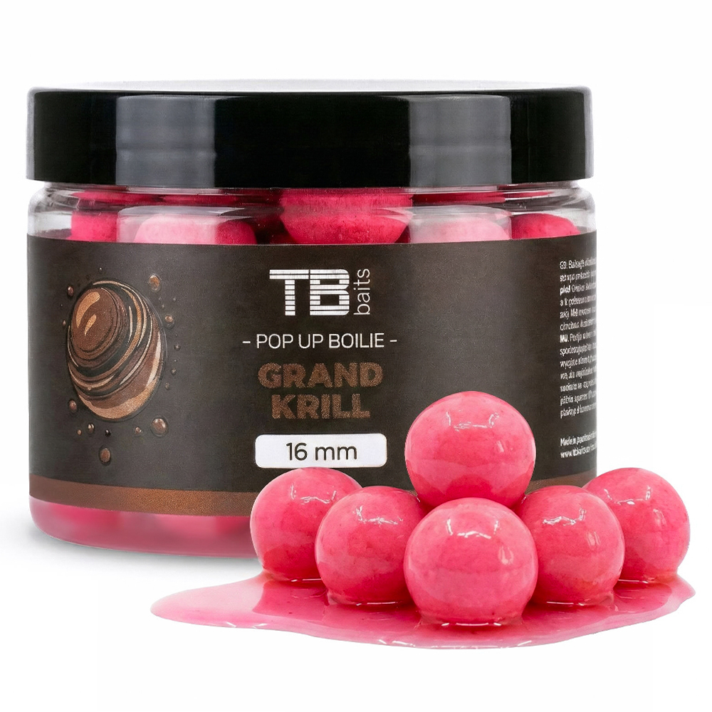 Plovoucí boilie TB Baits Pop-Up Grand Krill + NHDC 50g 12mm