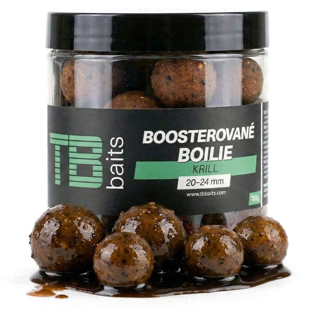 Boosterované boilie TB Baits Krill 120g 20-24mm